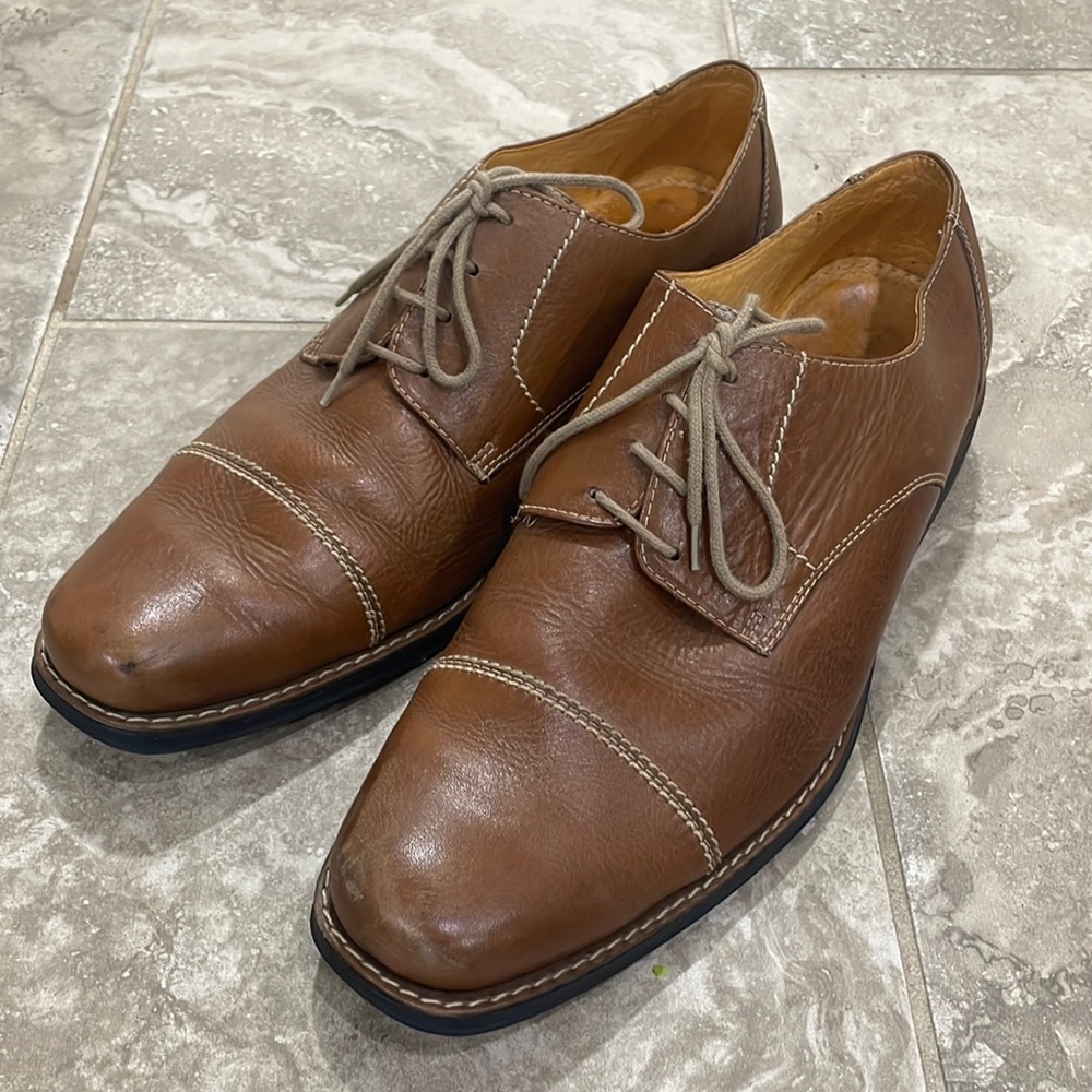 Sandro‎ Moscoloni 17305 CapToes Casual Dressy oxford Men Shoe Brown sz 14